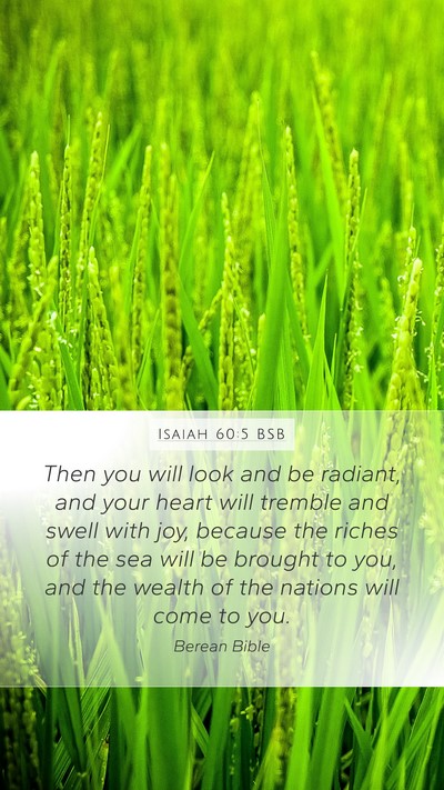 Isaiah 60:5 BSB Bible Verse Image