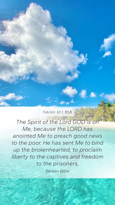 Isaiah 61:1 BSB Bible Verse Image