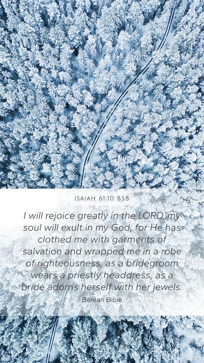 Isaiah 61:10 BSB Bible Verse Image