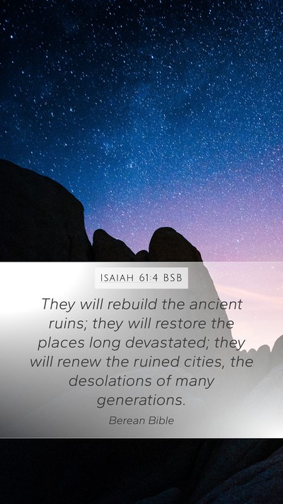 Isaiah 61:4 BSB Bible Verse Image