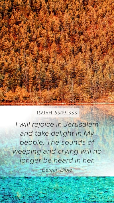 Isaiah 65:19 BSB Bible Verse Image