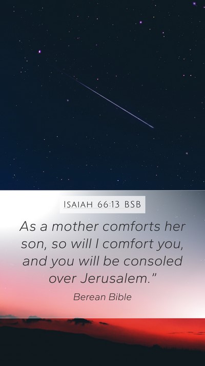 Isaiah 66:13 BSB Bible Verse Image