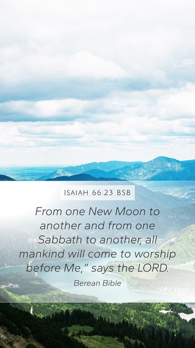 Isaiah 66:23 BSB Bible Verse Image