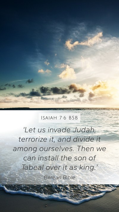 Isaiah 7:6 BSB Bible Verse Image