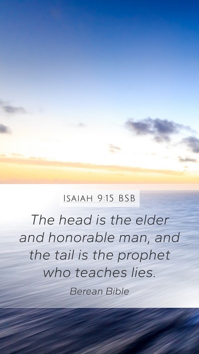 Isaiah 9:15 BSB Bible Verse Image