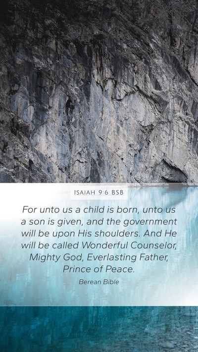 Isaiah 9:6 BSB Bible Verse Image