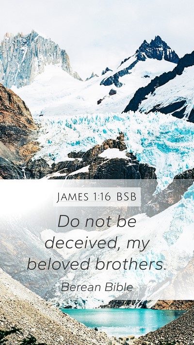 James 1:16 BSB Bible Verse Image