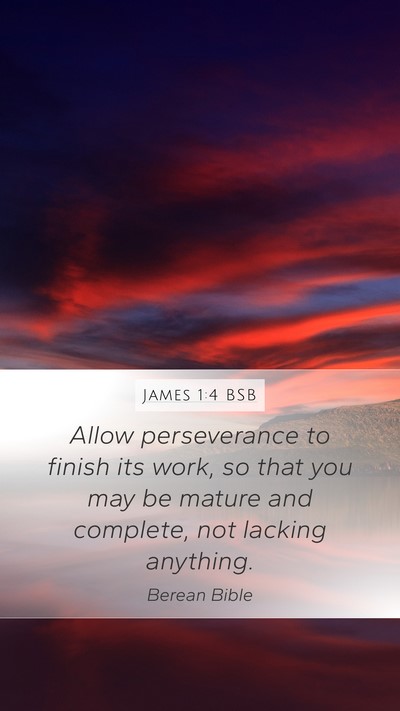 James 1:4 BSB Bible Verse Image