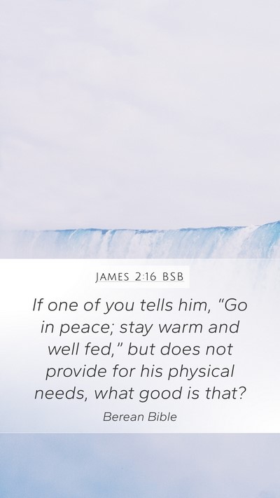 James 2:16 BSB Bible Verse Image