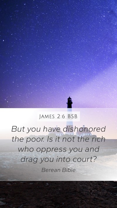 James 2:6 BSB Bible Verse Image