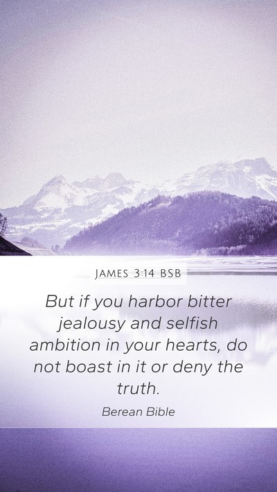 James 3:14 BSB Bible Verse Image