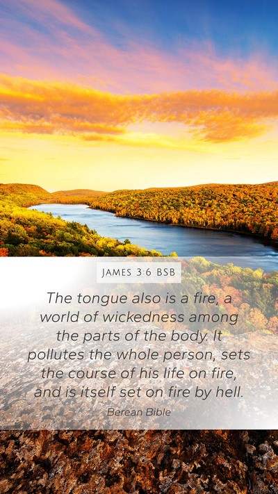 James 3:6 BSB Bible Verse Image