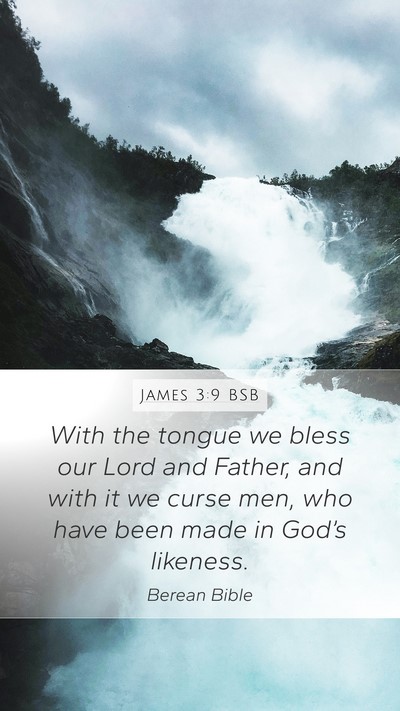 James 3:9 BSB Bible Verse Image