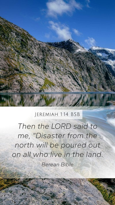 Jeremiah 1:14 BSB Bible Verse Image