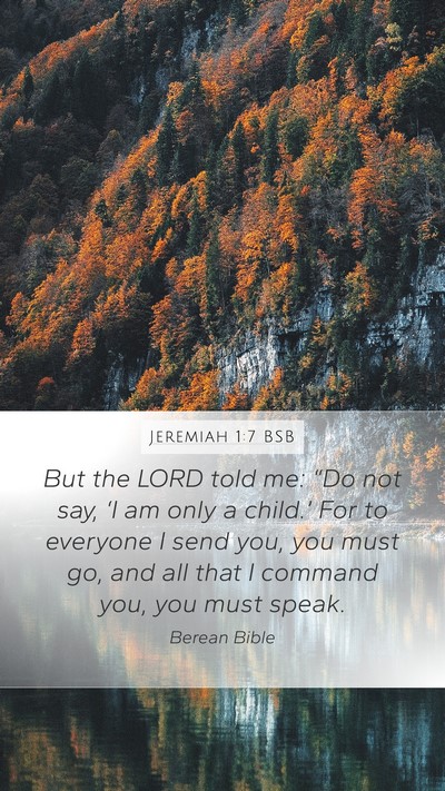 Jeremiah 1:7 BSB Bible Verse Image