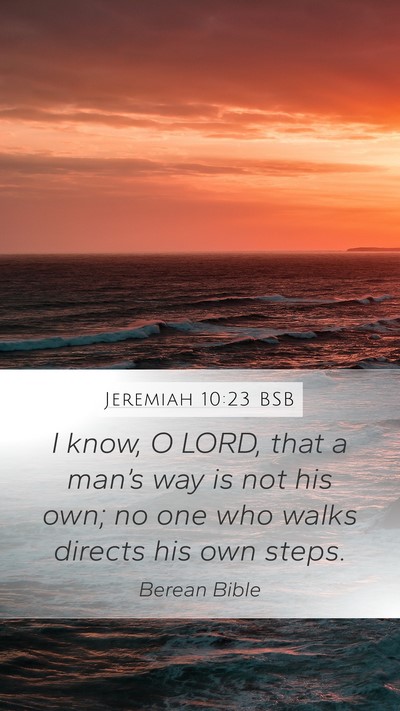 Jeremiah 10:23 BSB Bible Verse Image