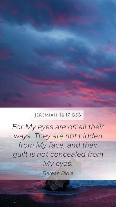 Jeremiah 16:17 BSB Bible Verse Image