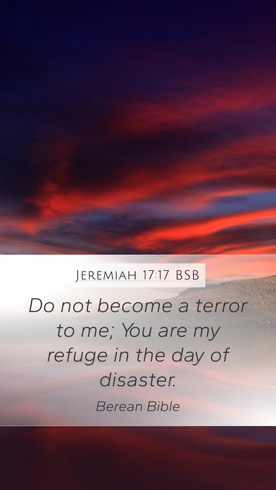 Jeremiah 17:17 BSB Bible Verse Image