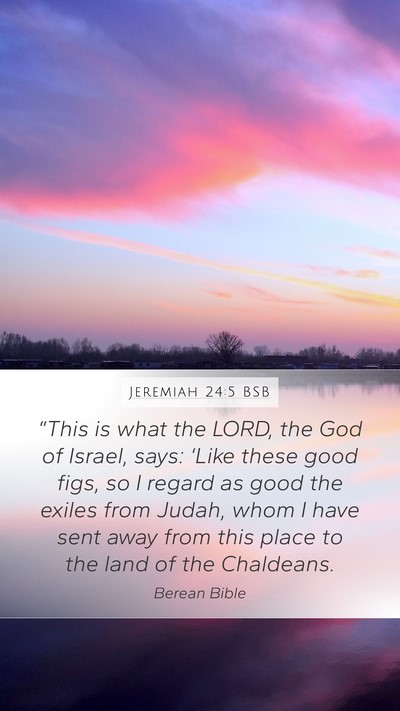 Jeremiah 24:5 BSB Bible Verse Image