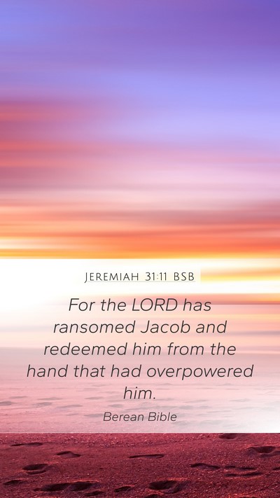 Jeremiah 31:11 BSB Bible Verse Image