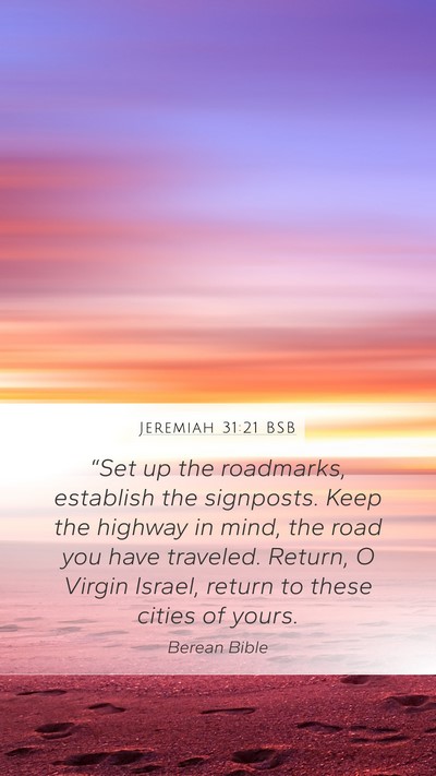 Jeremiah 31:21 BSB Bible Verse Image