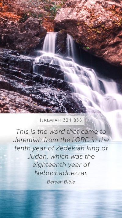 Jeremiah 32:1 BSB Bible Verse Image