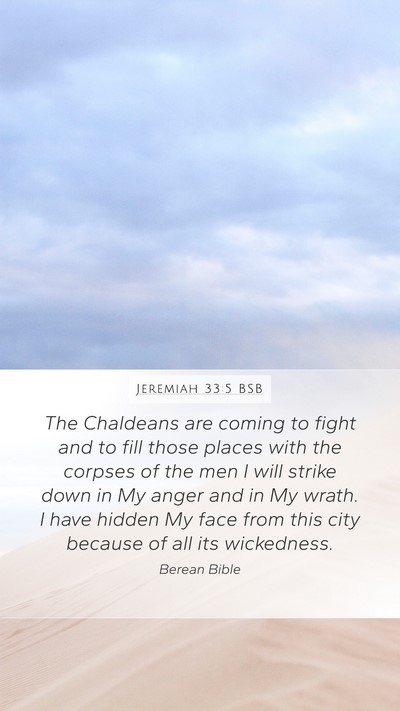 Jeremiah 33:5 BSB Bible Verse Image