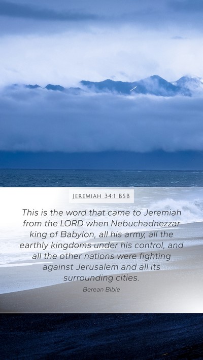 Jeremiah 34:1 BSB Bible Verse Image