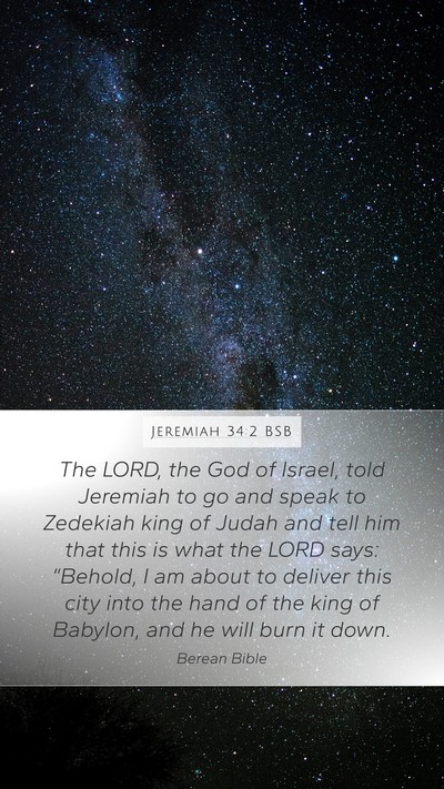 Jeremiah 34:2 BSB Bible Verse Image
