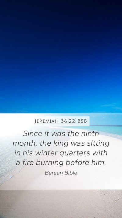 Jeremiah 36:22 BSB Bible Verse Image