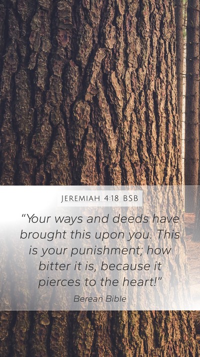 Jeremiah 4:18 BSB Bible Verse Image