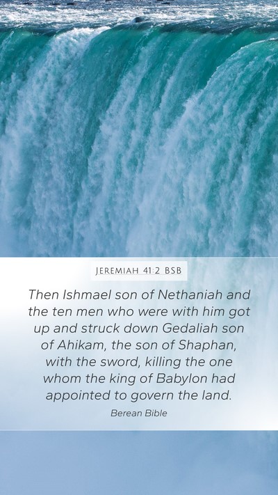 Jeremiah 41:2 BSB Bible Verse Image