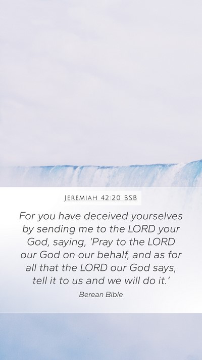 Jeremiah 42:20 BSB Bible Verse Image
