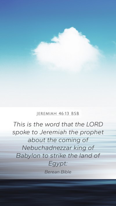 Jeremiah 46:13 BSB Bible Verse Image