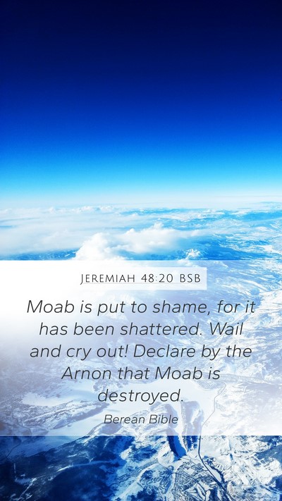 Jeremiah 48:20 BSB Bible Verse Image
