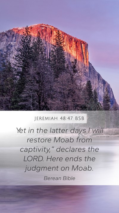 Jeremiah 48:47 BSB Bible Verse Image