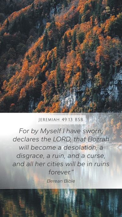 Jeremiah 49:13 BSB Bible Verse Image