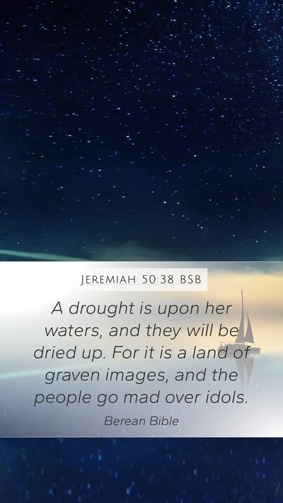 Jeremiah 50:38 BSB Bible Verse Image
