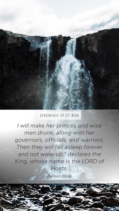 Jeremiah 51:57 BSB Bible Verse Image