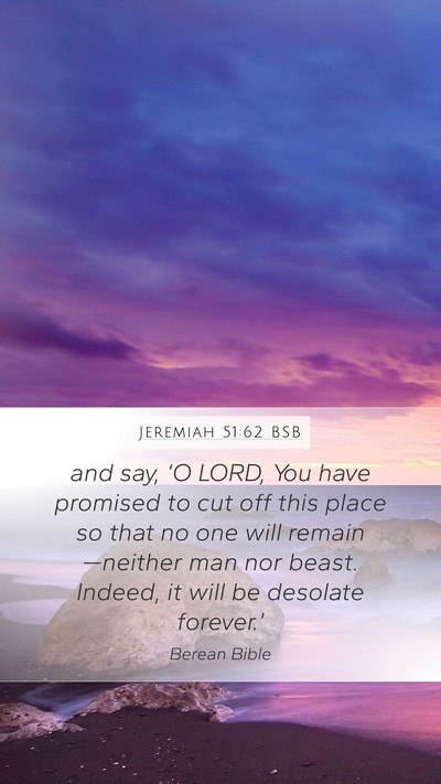 Jeremiah 51:62 BSB Bible Verse Image