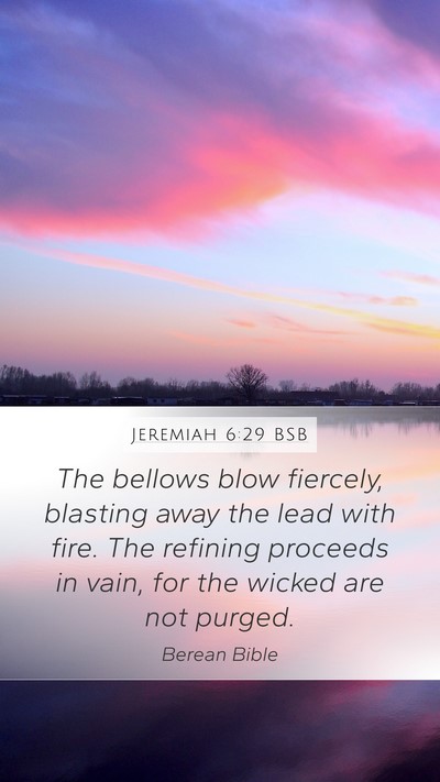 Jeremiah 6:29 BSB Bible Verse Image