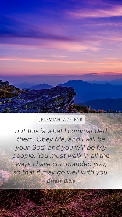 Jeremiah 7:23 BSB Bible Verse Image