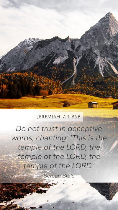 Jeremiah 7:4 BSB Bible Verse Image