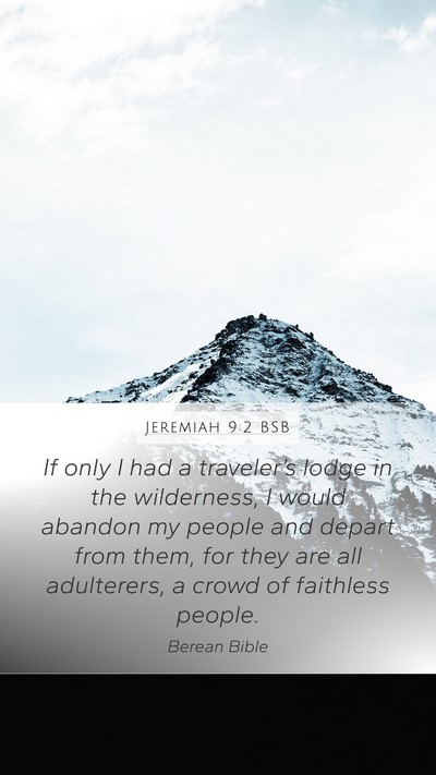 Jeremiah 9:2 BSB Bible Verse Image