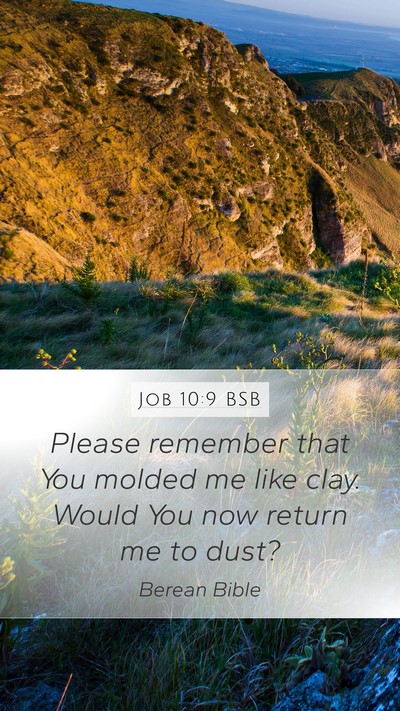 Job 10:9 BSB Bible Verse Image