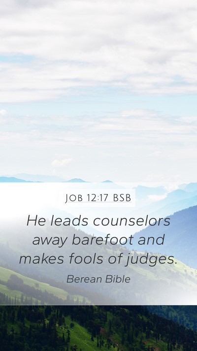 Job 12:17 BSB Bible Verse Image