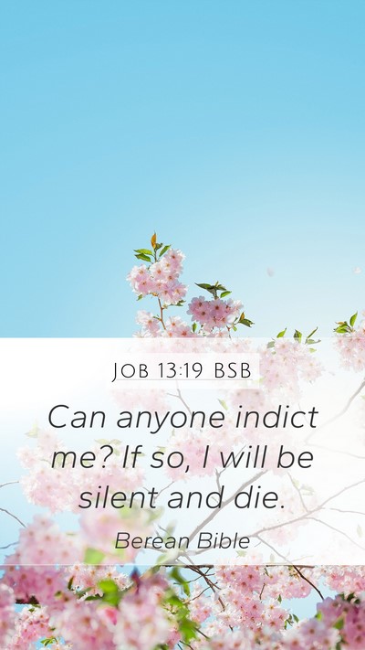 Job 13:19 BSB Bible Verse Image
