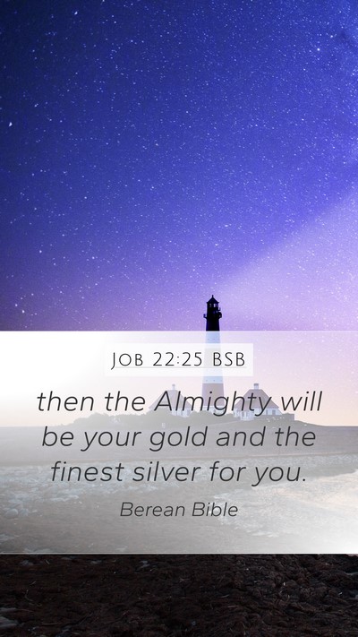 Job 22:25 BSB Bible Verse Image