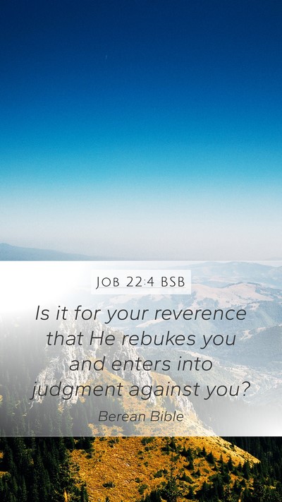 Job 22:4 BSB Bible Verse Image