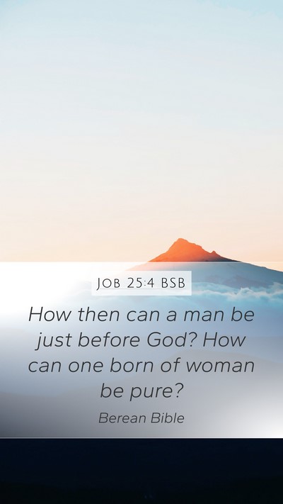Job 25:4 BSB Bible Verse Image